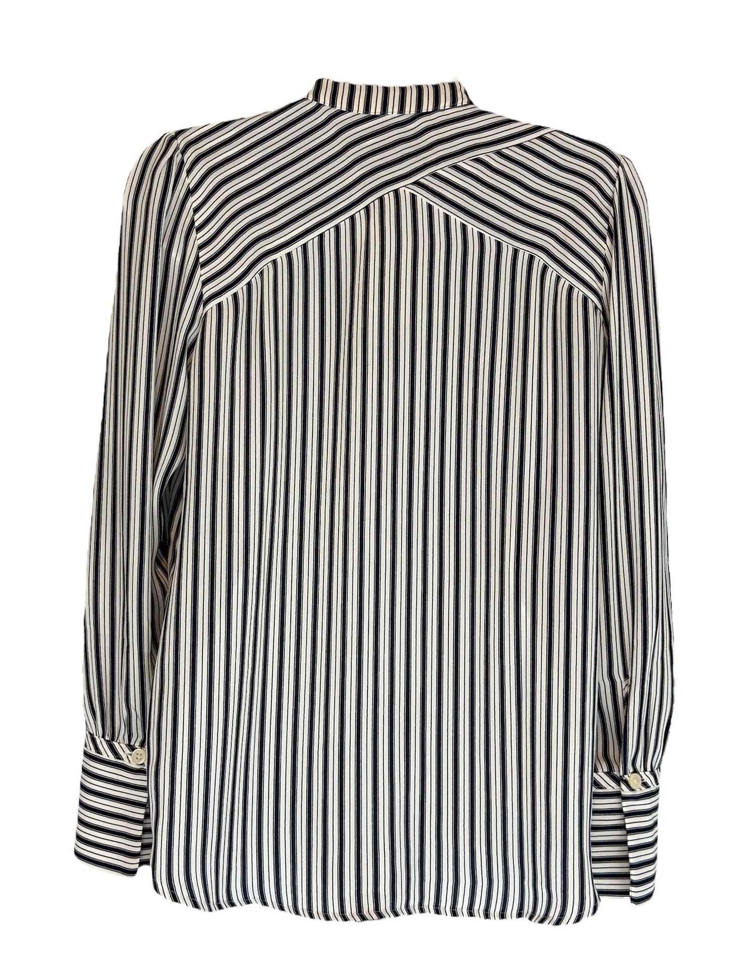 Loft Petite Top - Stripes Navy and White