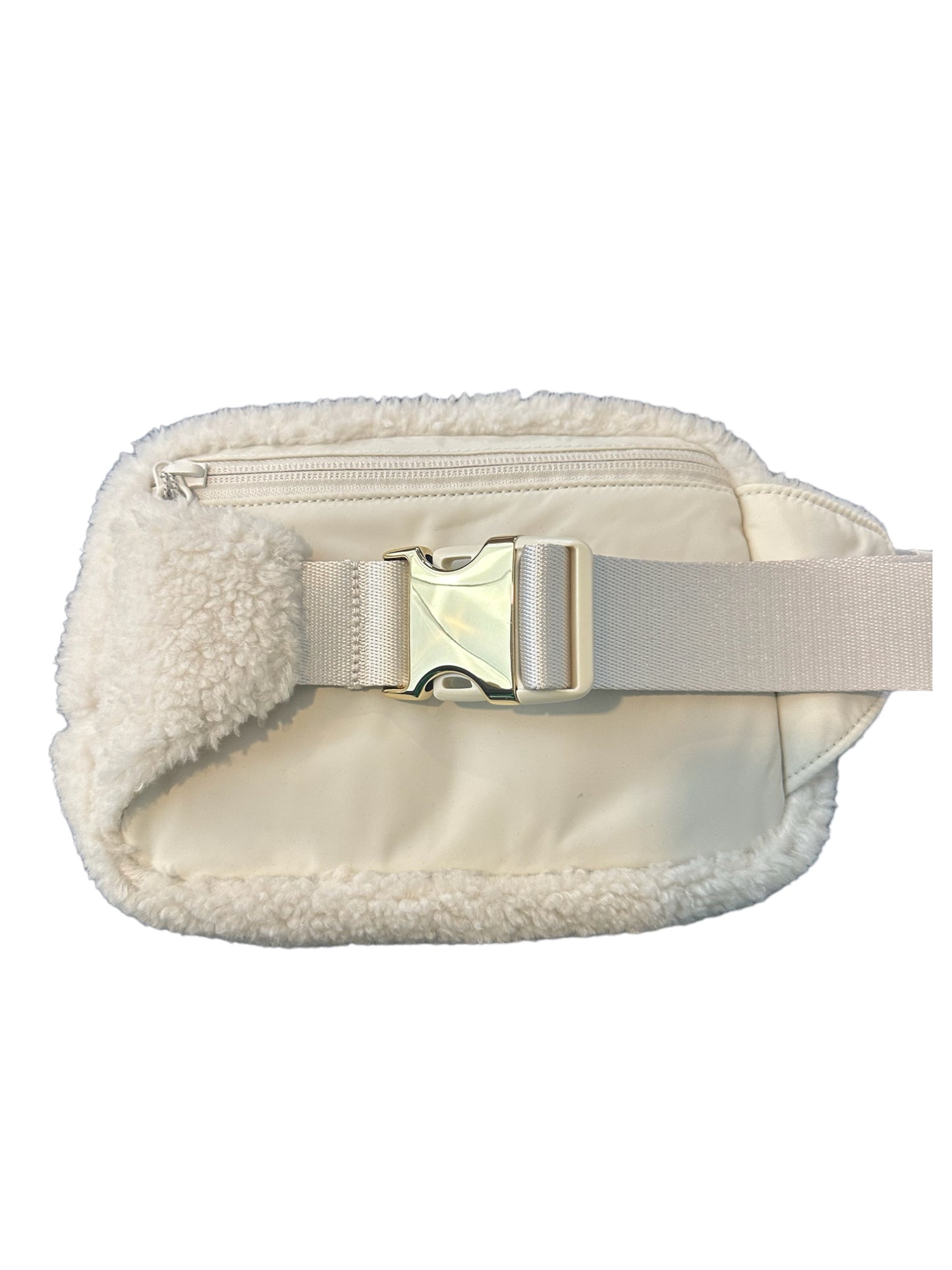 Lululemon Everywhere Belt Bag Large Fleece White/Gold 2L (NWT)