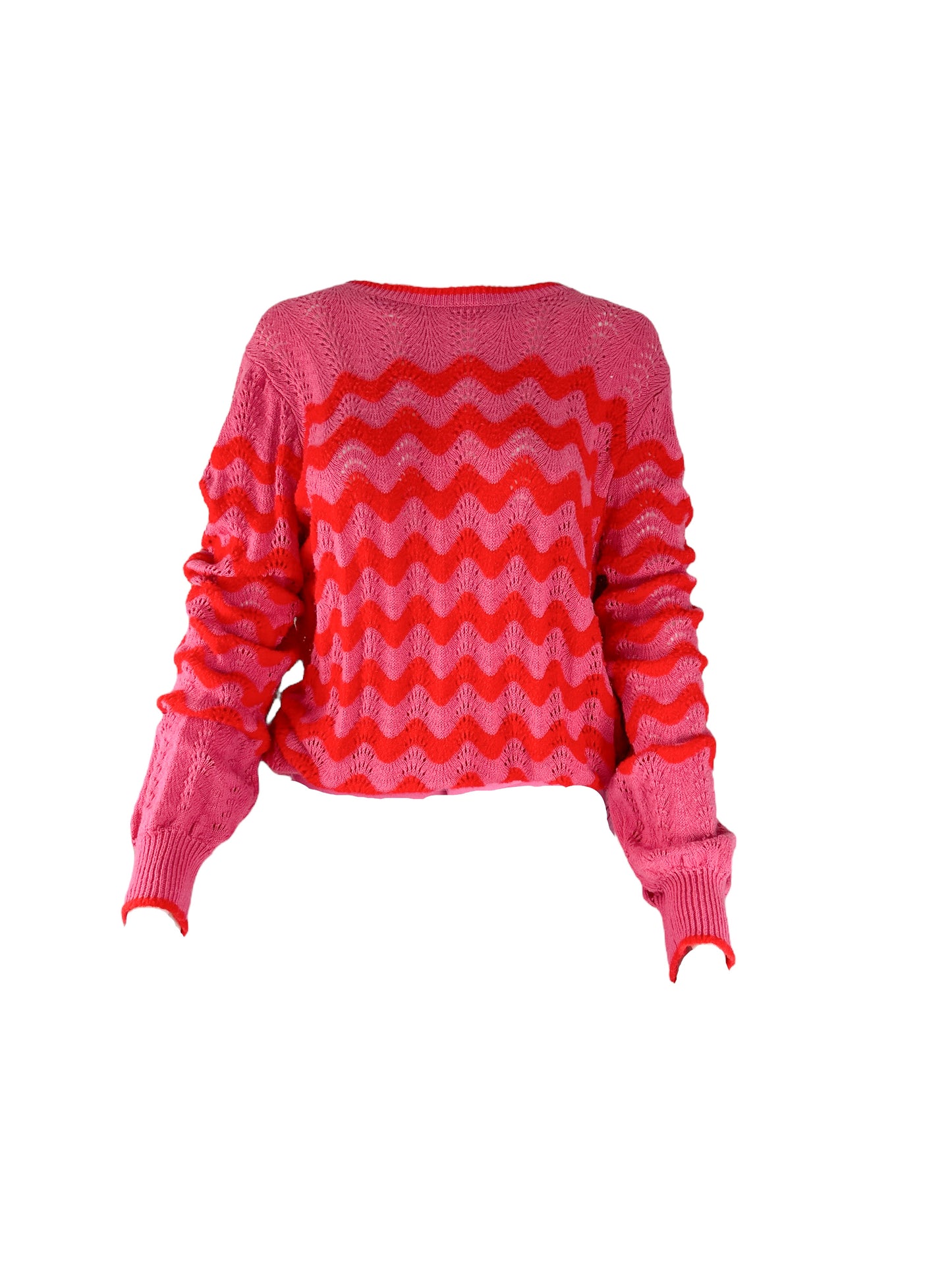 Ann Taylor Pink and Red Sweater