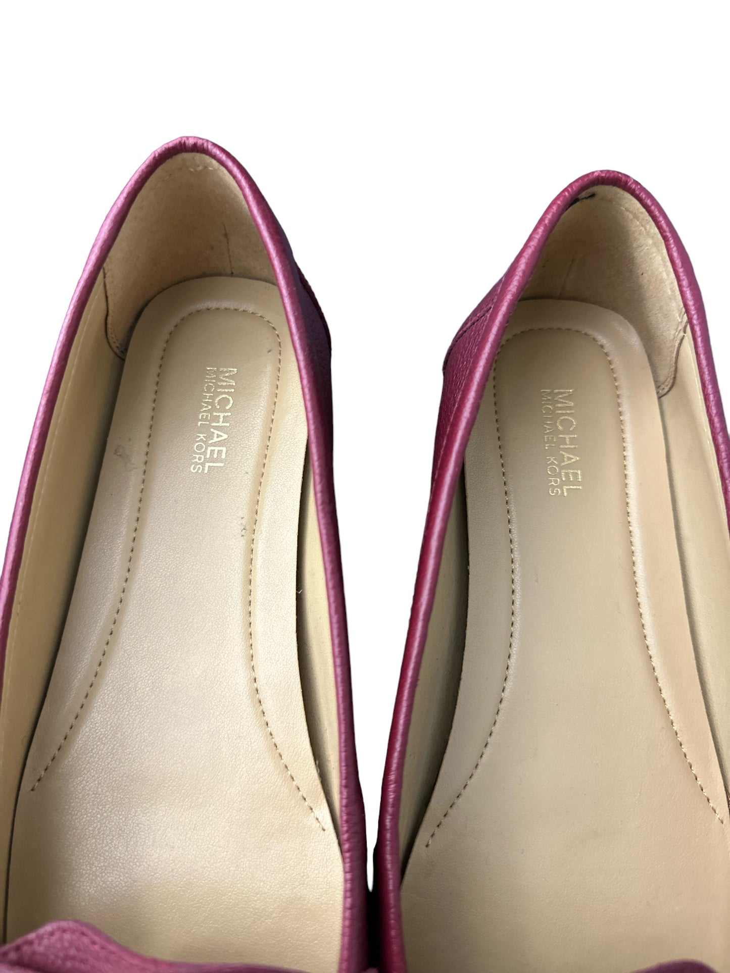 Michael Kors - Mocasines Zapatos Planos Burdeos