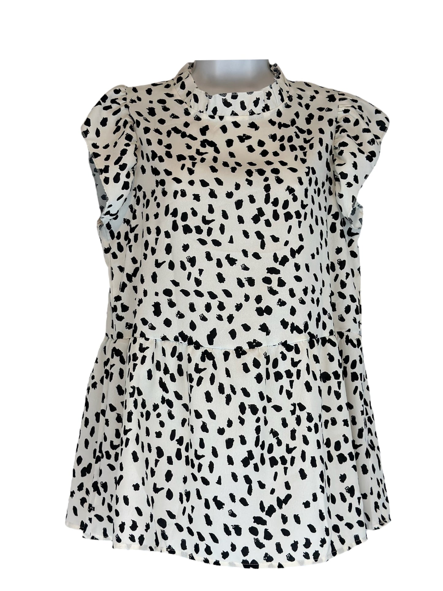 Top Angashion - Blanco y negro