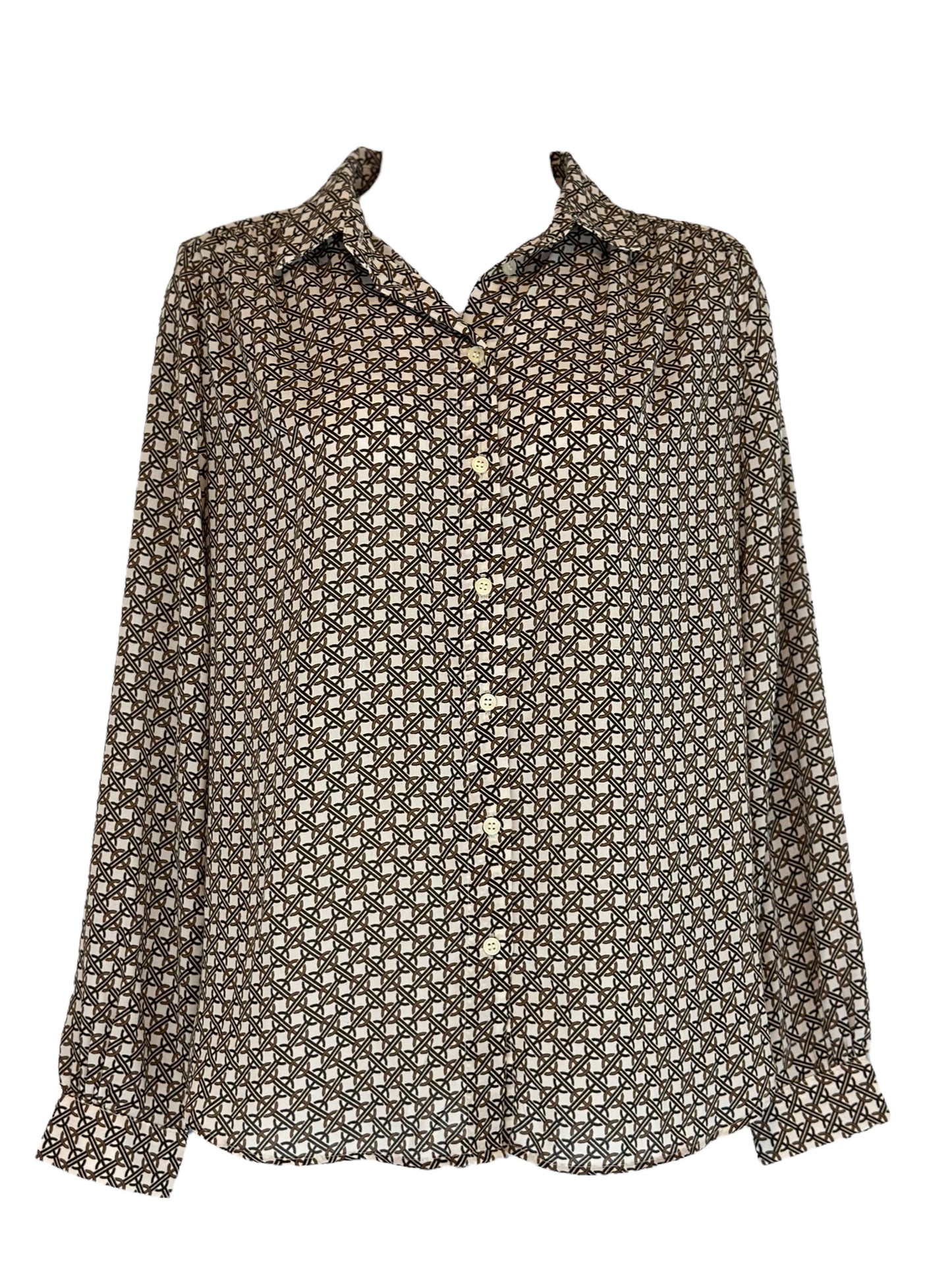 Blusa H&M - Estampado marrón