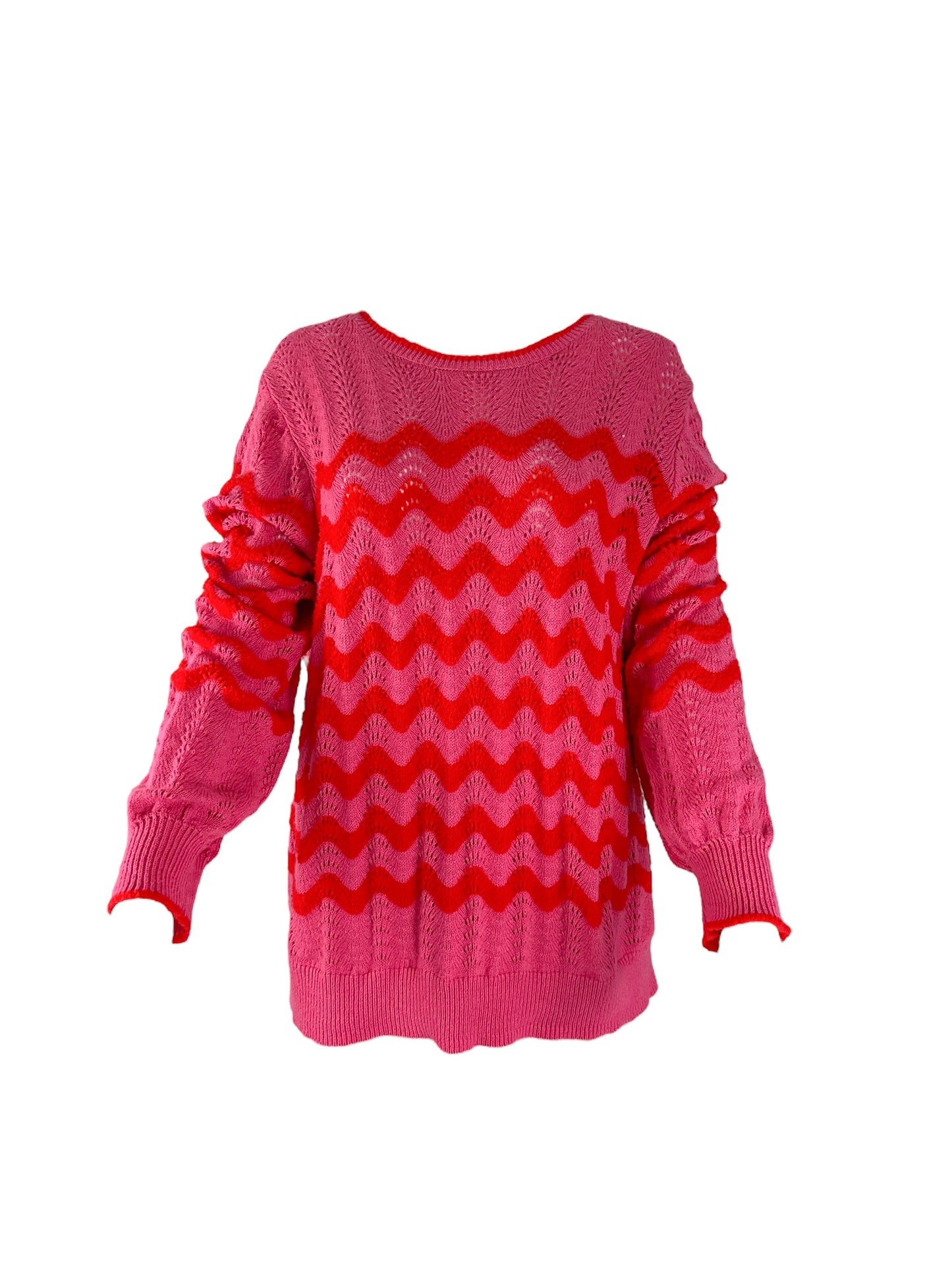 Ann Taylor Pink and Red Sweater