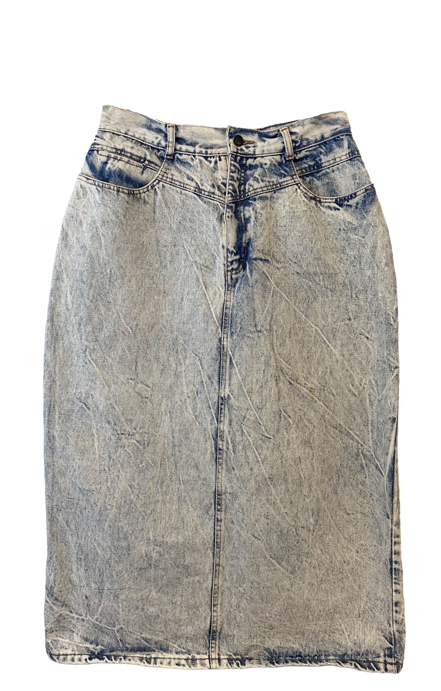 RIO by Stephen Mardon Vintage 1980s Washed Jean Skirt