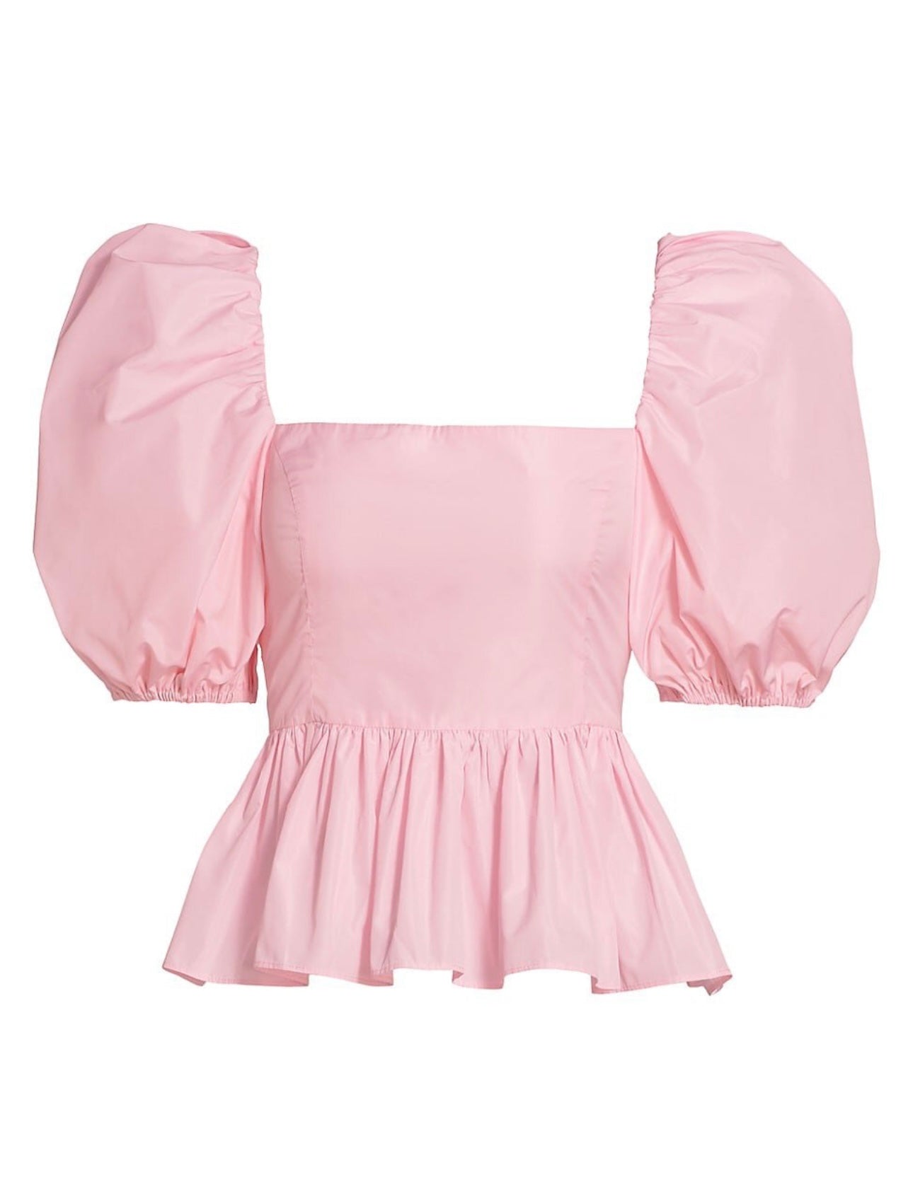 CINQ À SEPT Women's Maura Puff-sleeve Top In Cameo Pink (NWT)
