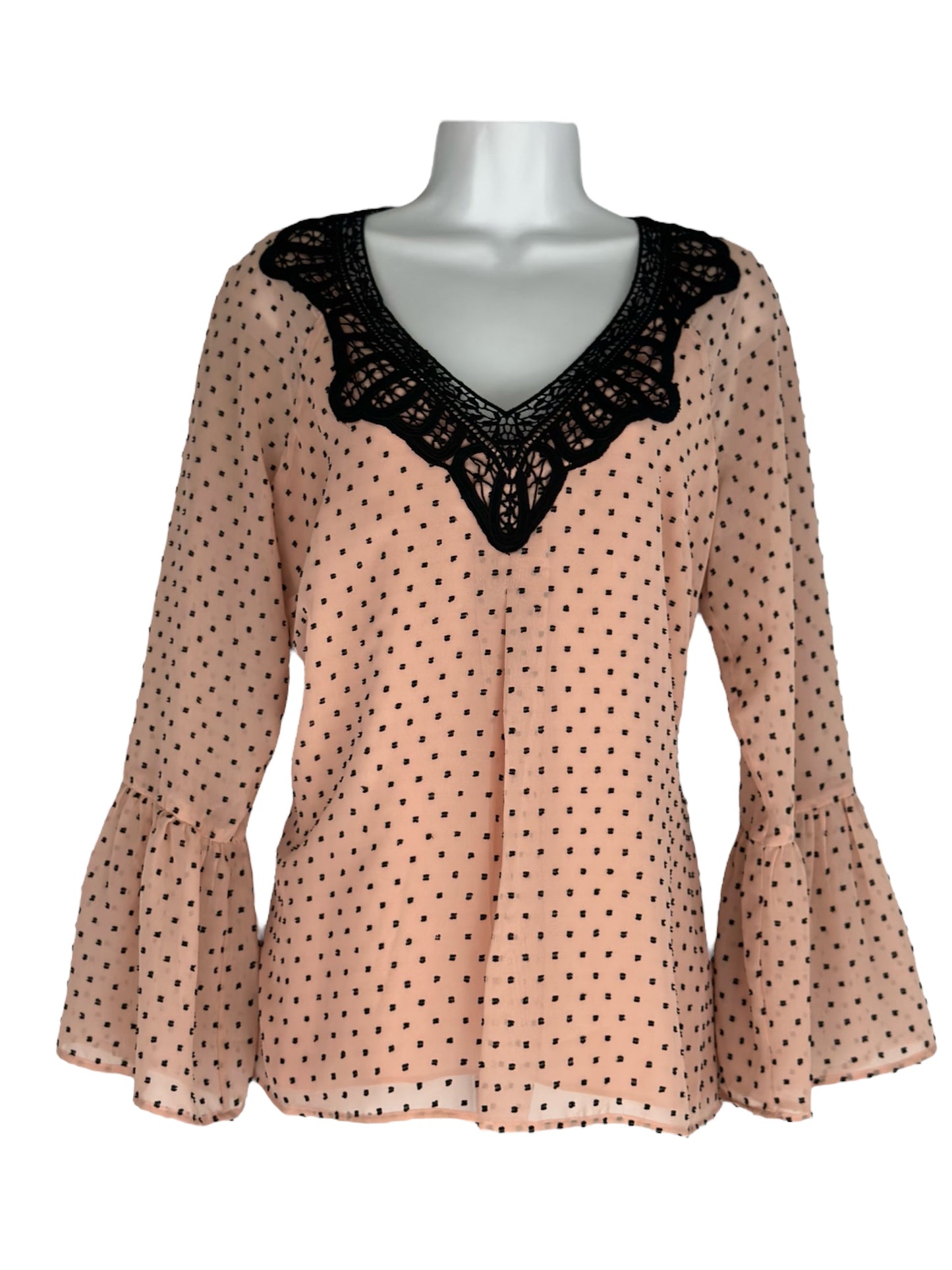 Blusa DR2 - Salmón y cuello negro