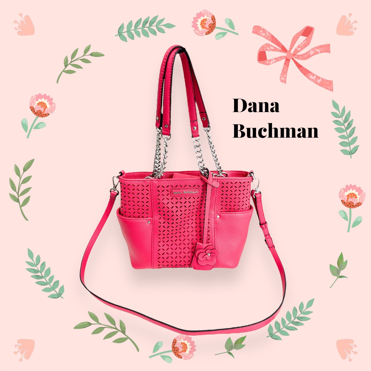 Dana Buchman - Shoulder Straps Pink Bag