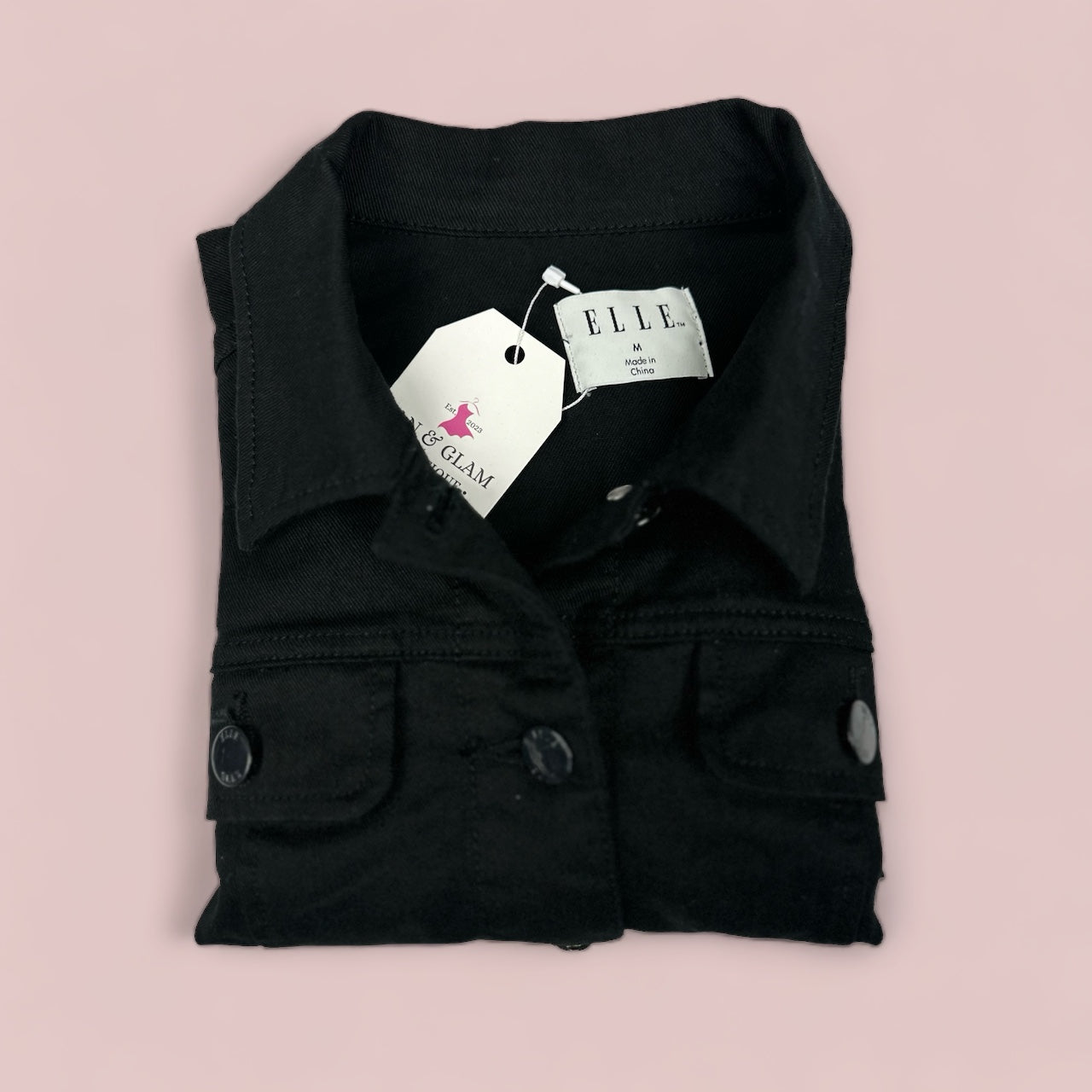 ELLE - Chaqueta vaquera negra