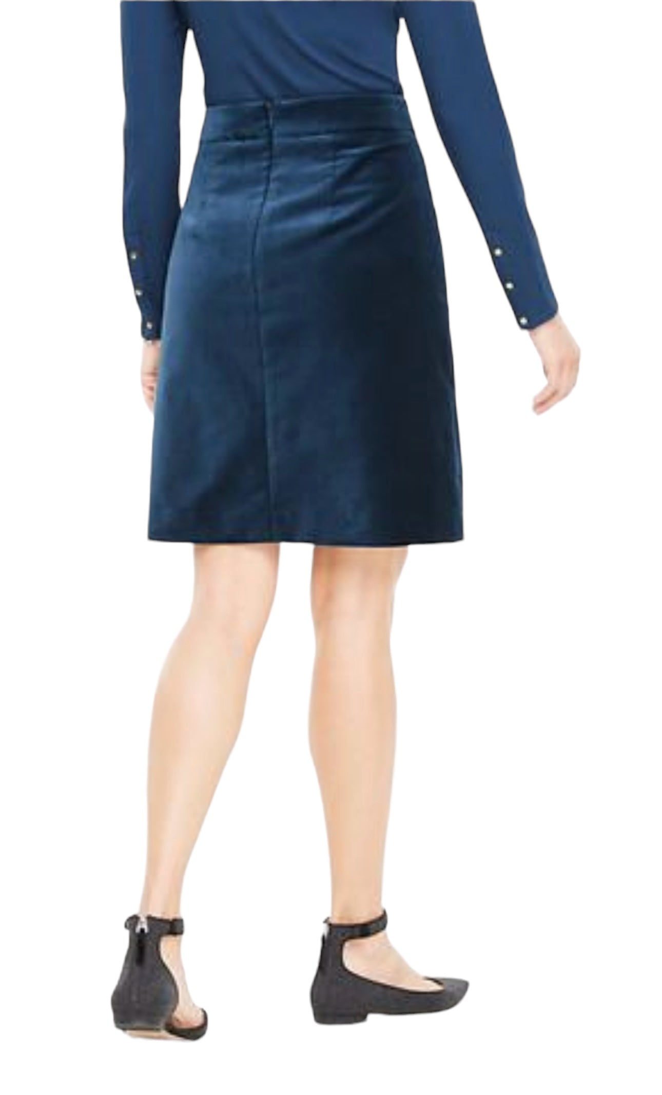 Falda lápiz Ann Taylor azul oscuro