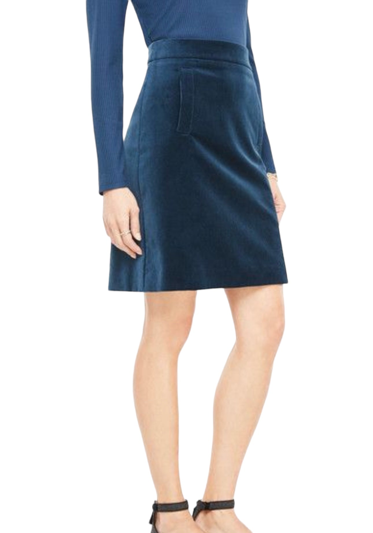 Falda lápiz Ann Taylor azul oscuro