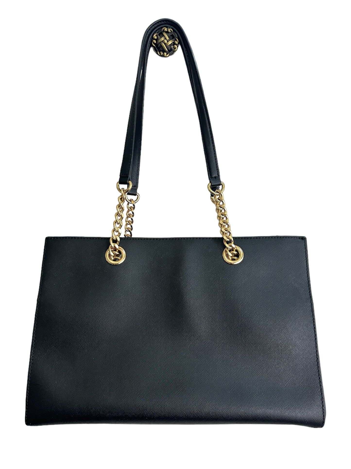 Calvin Klein - Shoulder Leather Tote Bag Black
