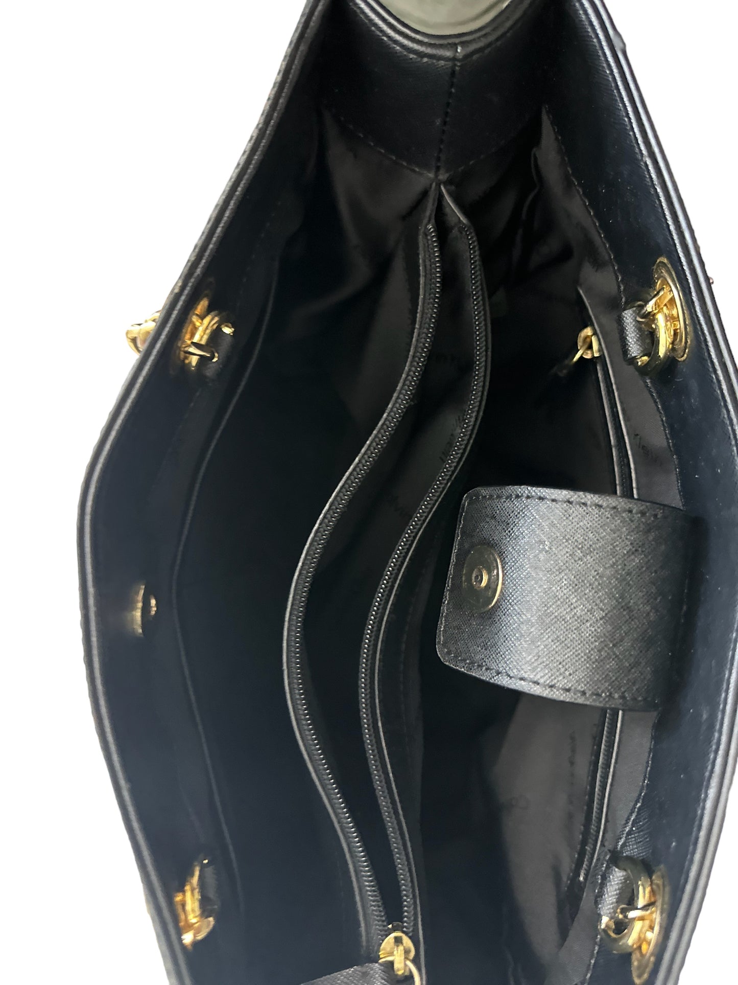Calvin Klein - Shoulder Leather Tote Bag Black