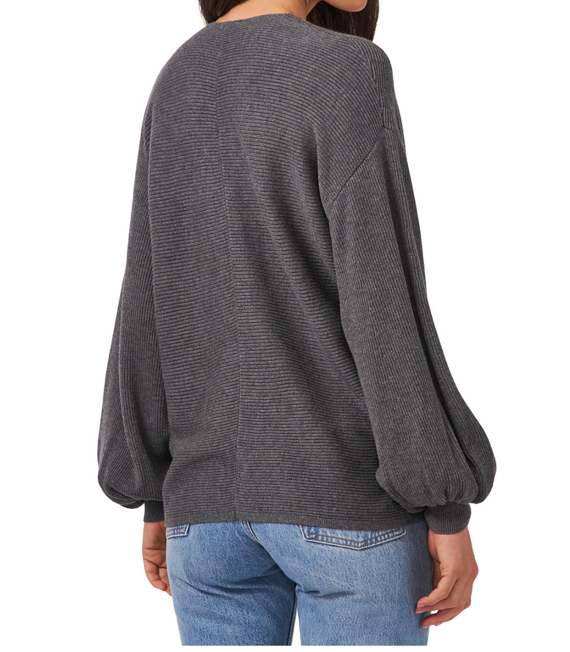 Blusa State Manga Larga Gris