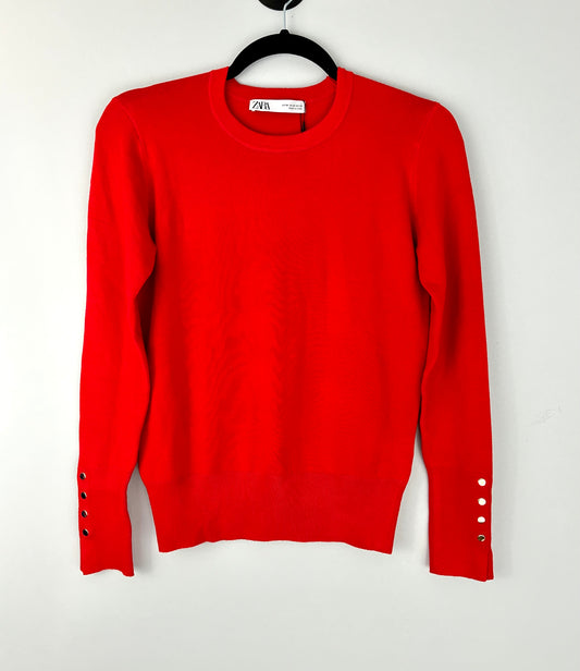 Zara Knit Sweater Red - Brand New (NWT)