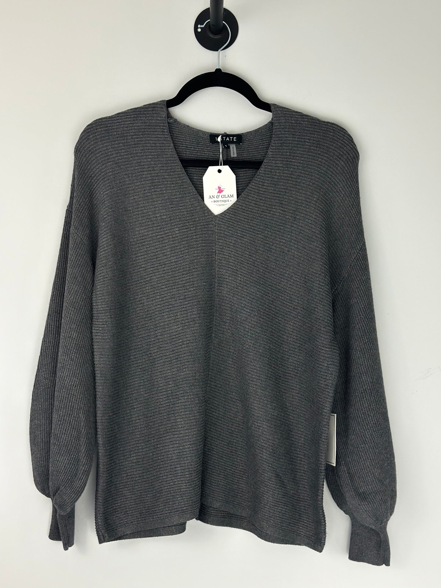 Blusa State Manga Larga Gris