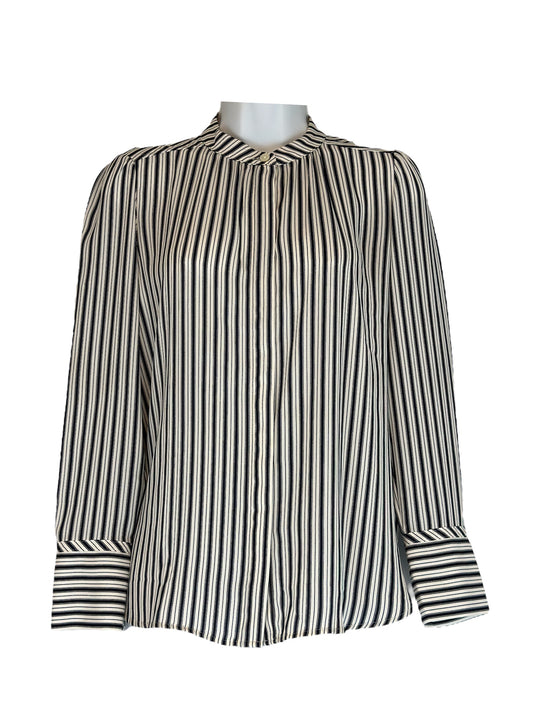 Loft Petite Top - Stripes Navy and White