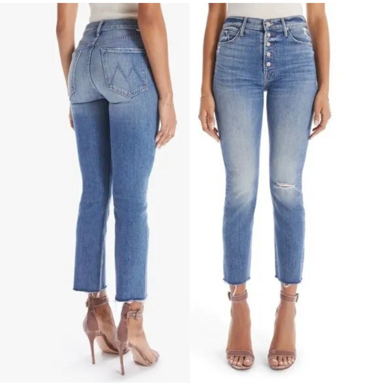Madre - The Pixie Dazzler Ankle Fray lavado medio