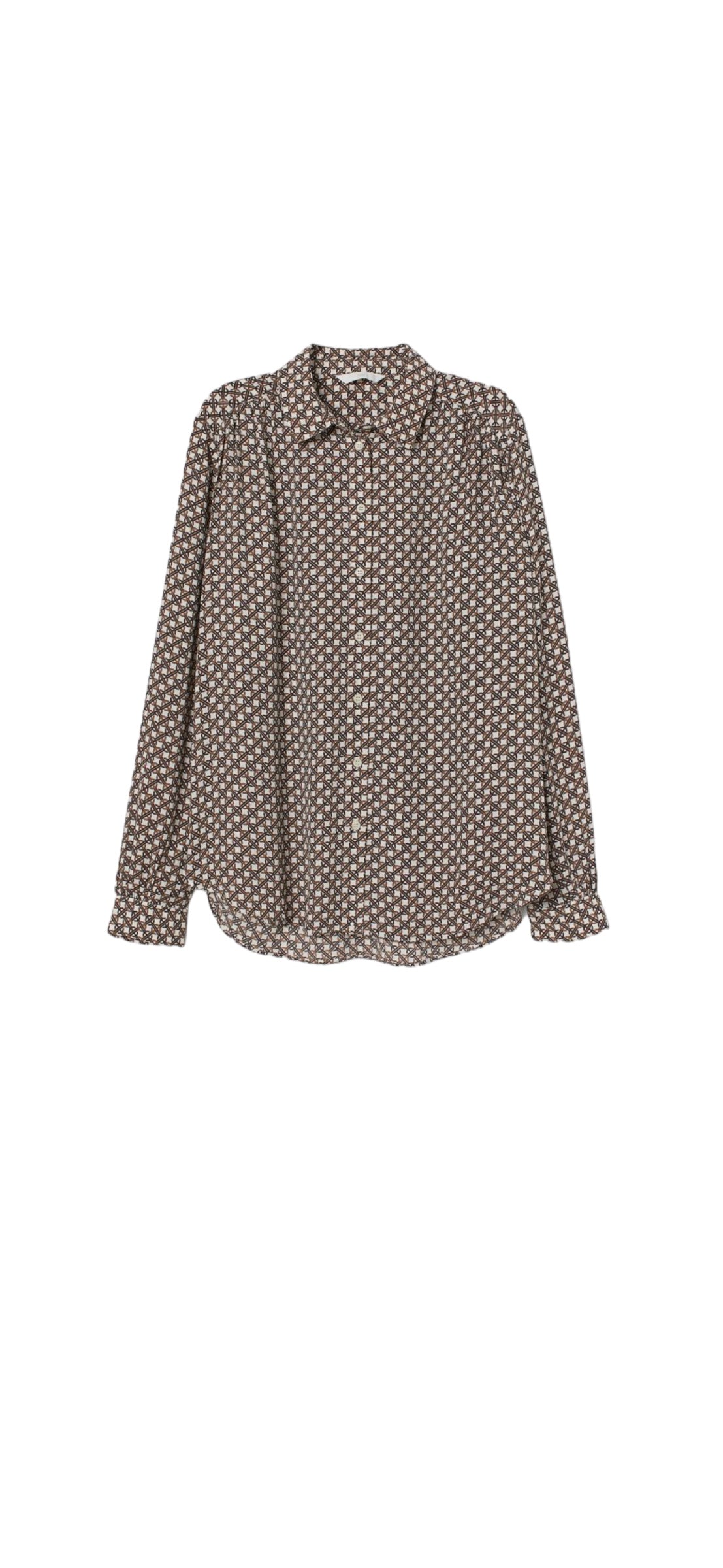 Blusa H&amp;M - Estampado marrón